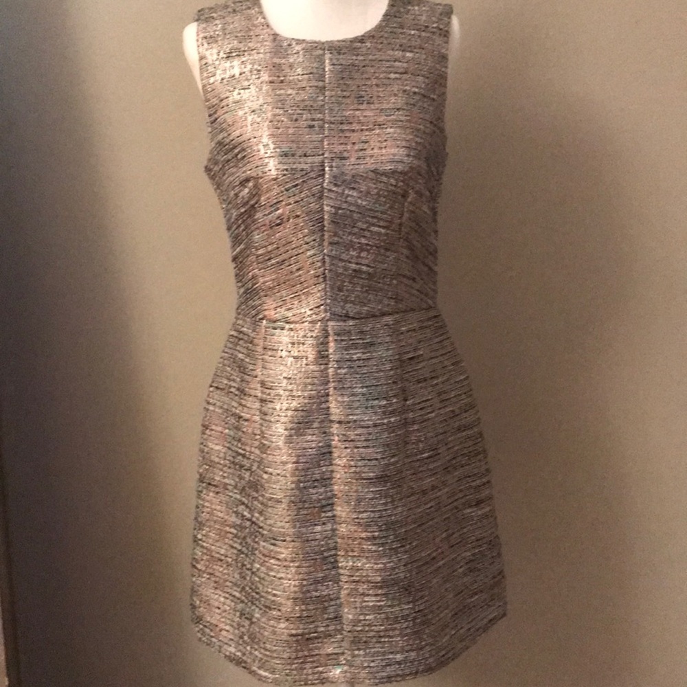 French connection dress metallic sparkle party NYE
